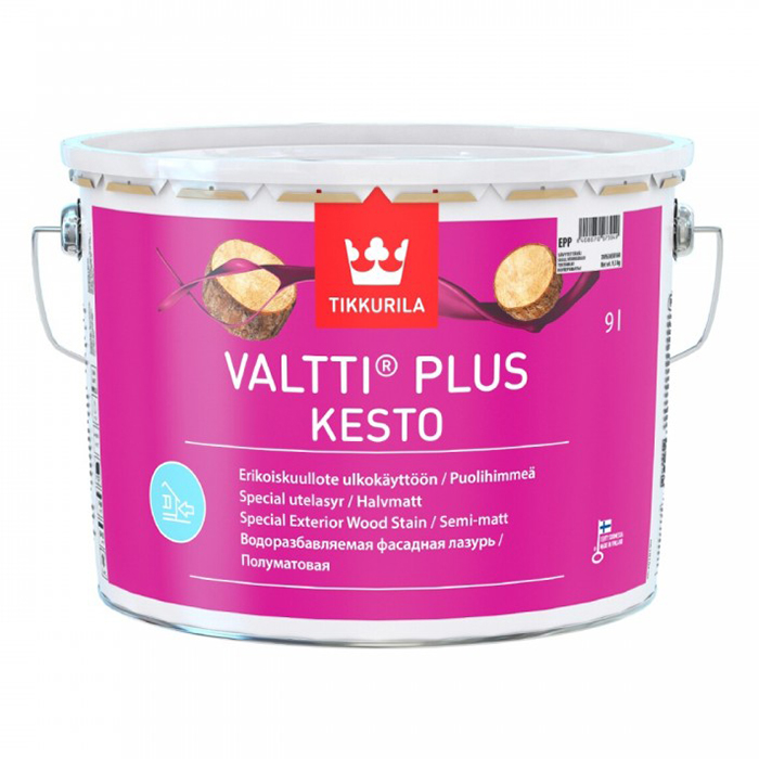 Tikkurila Valtti Plus Kesto / Тиккурила Валтти Плюс Кесто водоразбавляемая фасадная лазурь