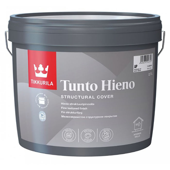 TIKKURILA TUNTO HIENO покрытие декоративное, мелкозернистое, глубокоматовое, база AP