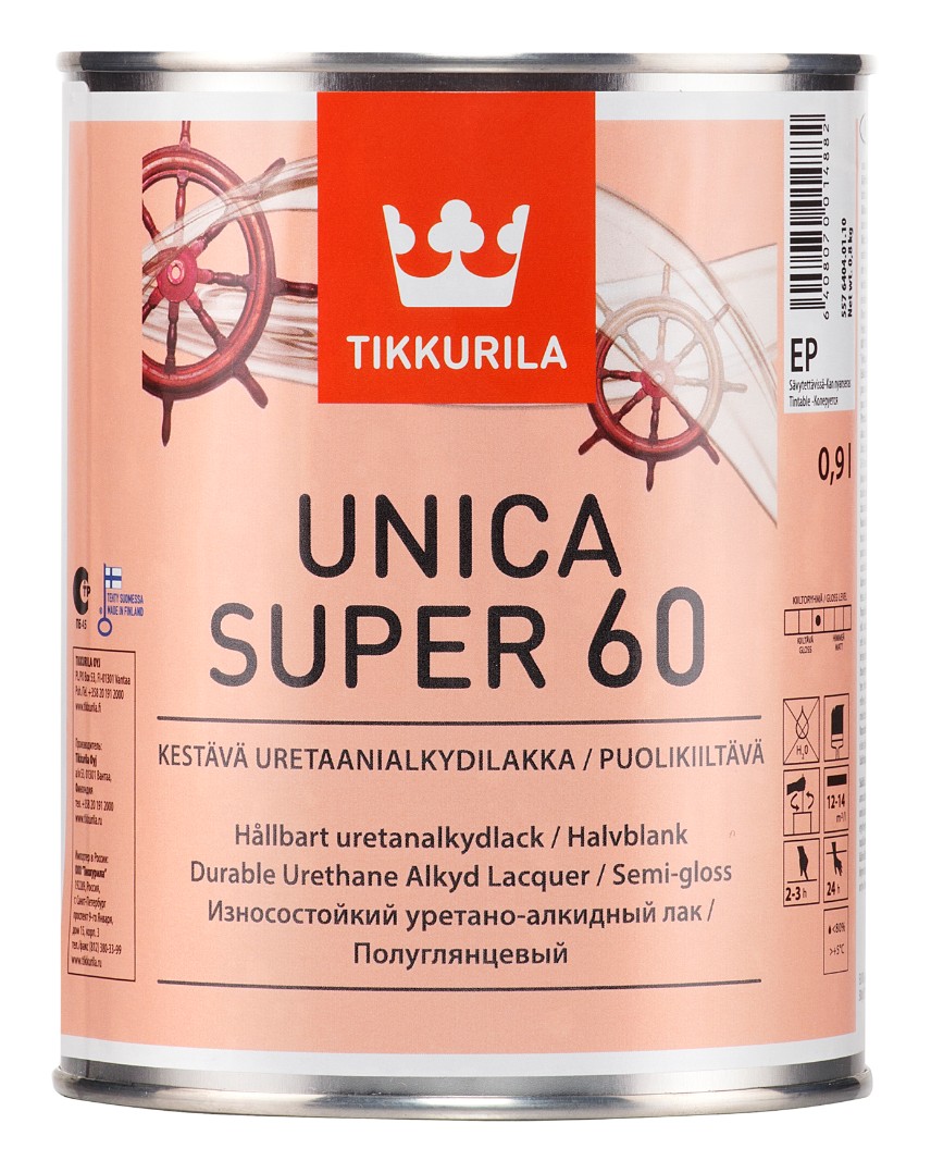 Лак универсальный UNICA SUPER 60 п/гл 2,7 л.