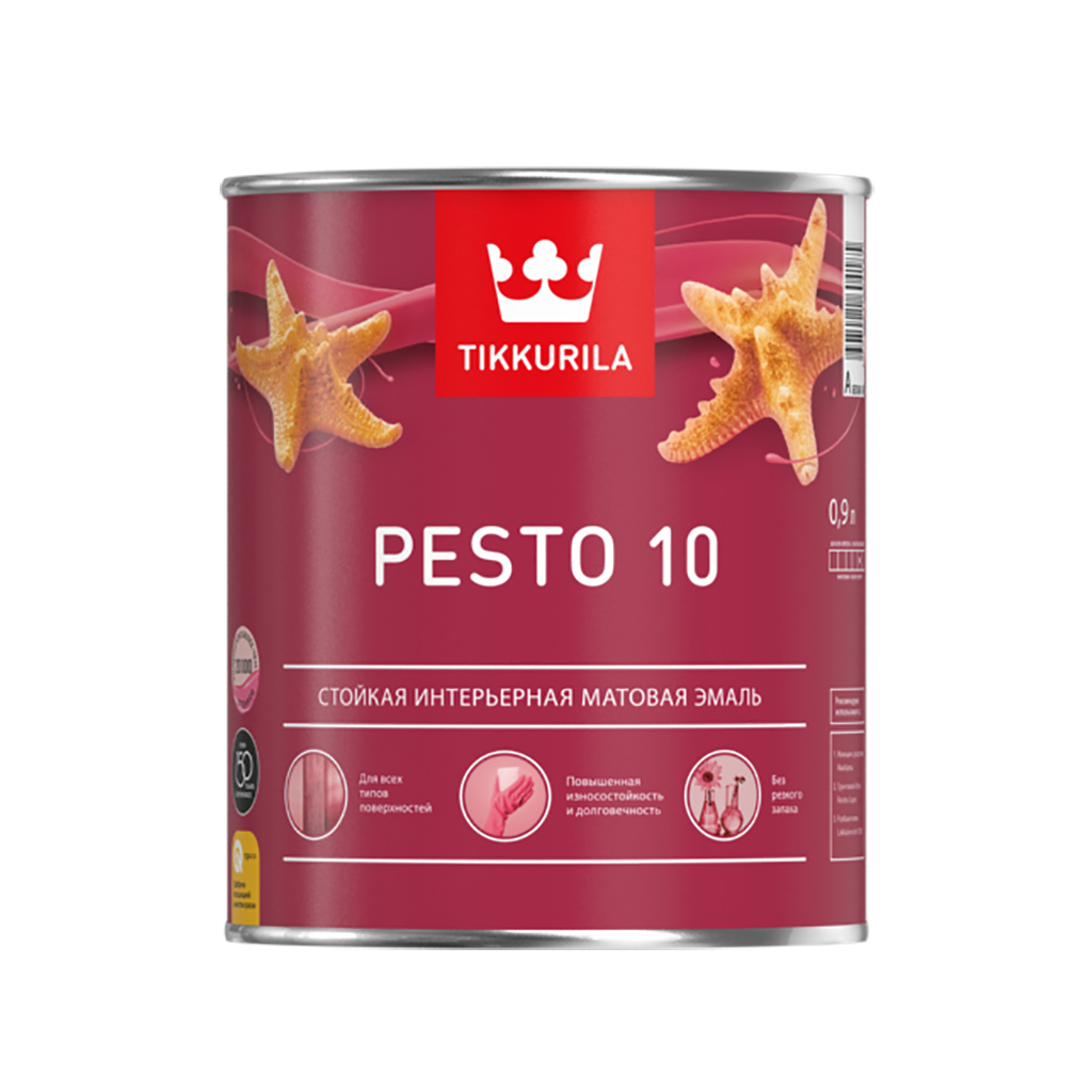 Краска PESTO 10 мат 0.9 л.