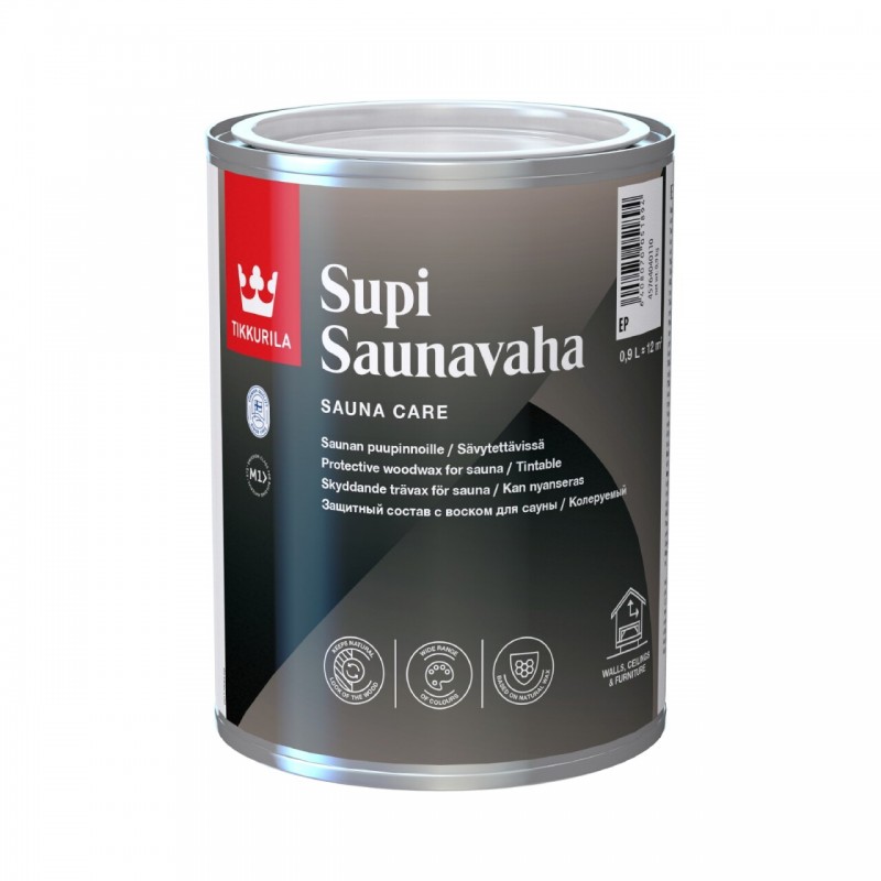 Защитный состав с воском для сауны Tikkurila Supi Saunavaha 0.225 л.