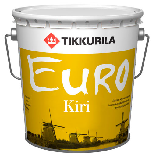 Лак паркетный EURO KIRI п/мат 0.9 л.