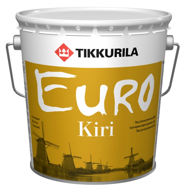 Лак паркетный EURO KIRI гл 0.9 л.