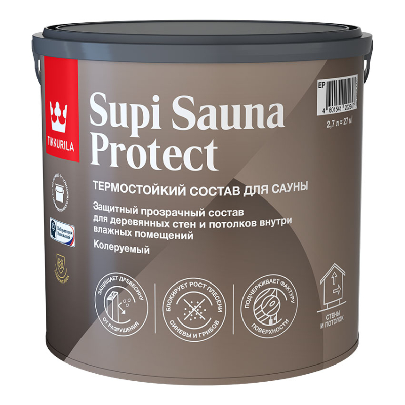 Состав для сауны SUPI SAUNA PROTECT EP п/мат 0.9 л.