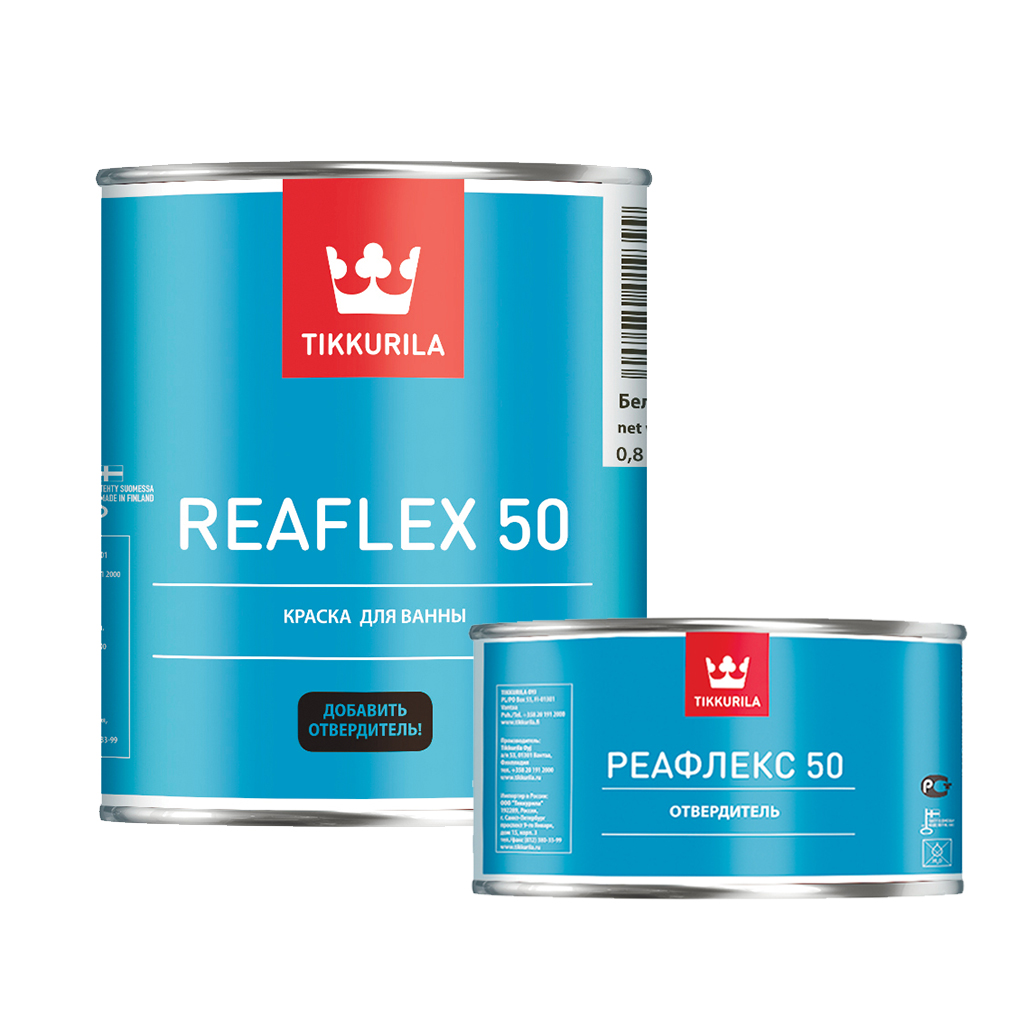 Двухкомпонентная эпоксидная краска REAFLEX 50 0.8 л.